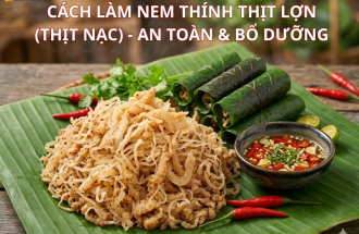 BÍ KÍP LÀM NEM THÍNH GIÒN SẦN SẬT, THƠM NỨC MŨI: NGON HƠN NGOÀI HÀNG CHỈ VỚI 15 PHÚT