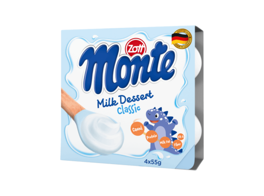 VÁNG SỮA ZOTT MONTE CLASSIC 4*55G - NK ĐỨC