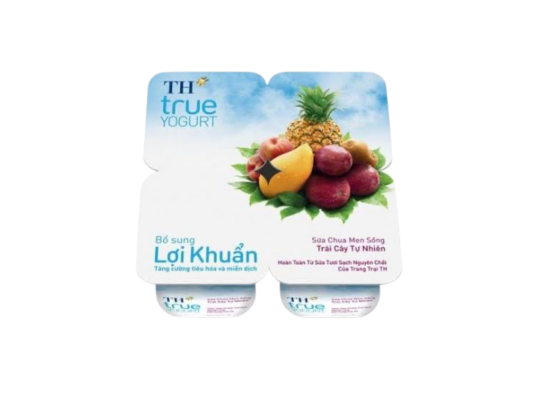 SC ĂN MEN SỐNG TRÁI CÂY TH TRUE YOGURT 100GX48