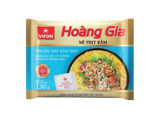 HOÀNG GIA MÌ THỊT BẰM (CÓ THỊT THẬT) 135GR