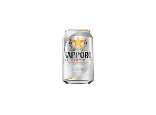 BIA SAPPORO PREMIUM BẠC LON 330ML