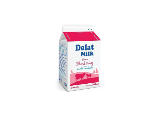DALAT MILK SỮA TƯƠI TT HƯƠNG DÂU 180ML