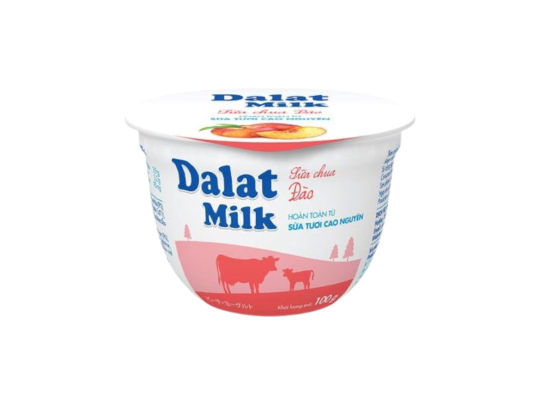 DALAT MILK SỮA CHUA ĐÀO 100GR