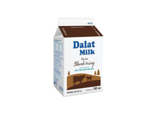 DALAT MILK SỮA TƯƠI THANH TRÙNG SOCOLA 180ML