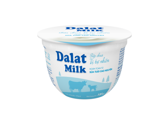  DALATMILK SỮA CHUA VỊ TỰ NHIÊN 100G