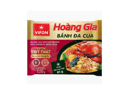 BÁNH ĐA CUA HOÀNG GIA CÓ THỊT THẬT 120GR