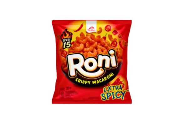 BÁNH MACARONI GIÒN SIÊU CAY HIỆU RONI 26G  - NK INDONESIA