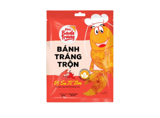 BÁNH TRÁNG TRỘN VỊ SA TẾ TÔM 23G