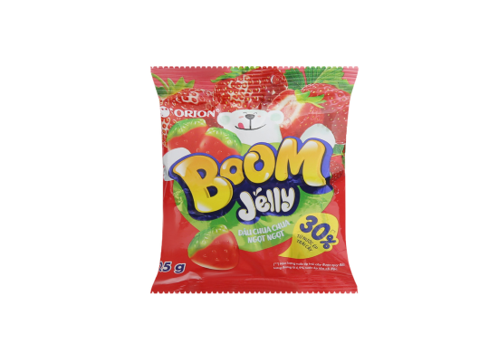 KẸO DẺO DÂU BOOM JELLY GÓI 25G-MGA