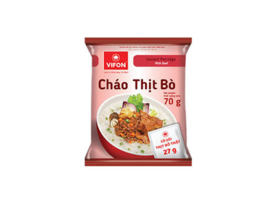 CHÁO THỊT BÒ 70GR