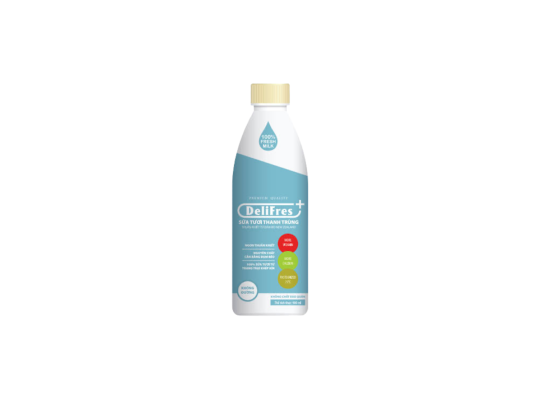 SỮA TƯƠI THANH TRÙNG DELIFRES KHÔNG ĐƯỜNG 900ML