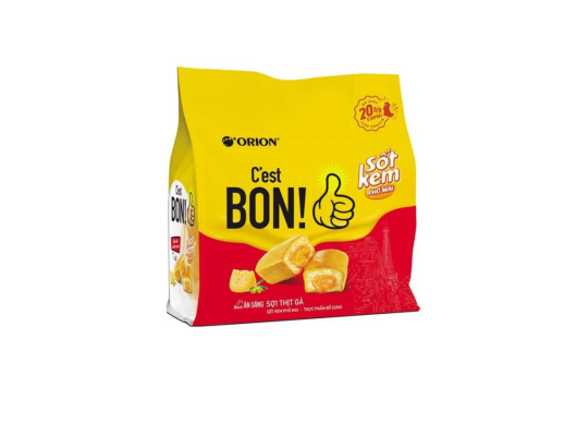 BÁNH ĂN SÁNG CEST BON SỢI THỊT GÀ SỐT KEM