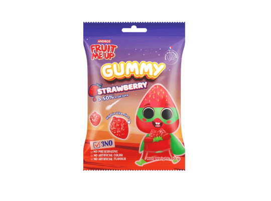 FRUIT ME UP KẸO DẺO VỊ DÂU TÚI 80G - NK PHÁP