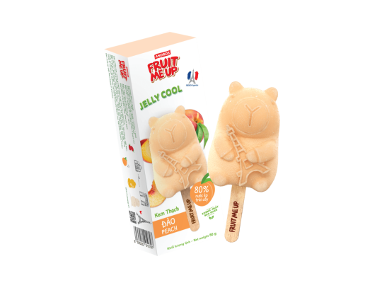 KEM THẠCH TRÁI CÂY FRUIT ME UP JELLY COOL ĐÀO HỘP 50G