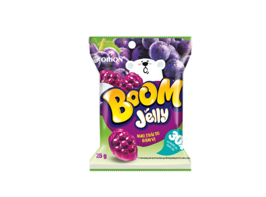 KẸO DẺO NHO BOOM JELLY GÓI 25G- MGA