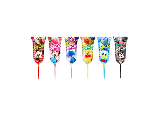 KẸO MÚT VỊ TRÁI CÂY HÌNH MICKEY- GLICO LOLLIPOP POPCAN MIX 10.5G