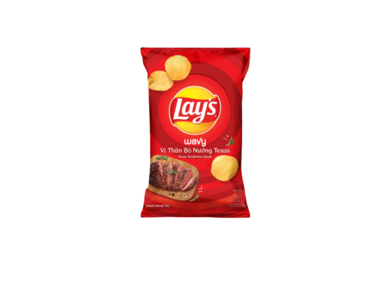 LAY’S WAVY VỊ THĂN BÒ NƯỚNG TEXAS 95GR
