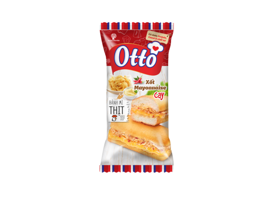 BÁNH MÌ THỊT XỐT MAYONNAISE CAY OTTO  50G