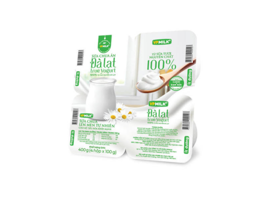 SCA VPMILK ĐÀ LẠT TRUE YOGURT ÍT ĐƯỜNG 100Gr
