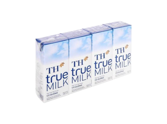 STTT CÓ ĐƯỜNG TH TRUE MILK 4*180ML
