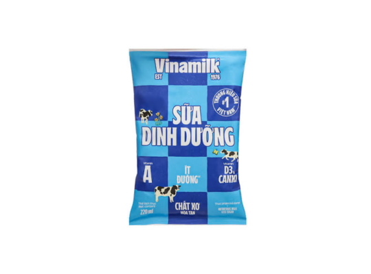 STTT ÍT ĐƯỜNG VINAMILK 100% SỮA TƯƠI F220ML