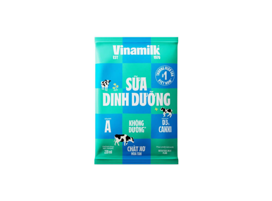 STTT KHÔNG ĐƯỜNG VINAMILK 100% SỮA TƯƠI F220ML