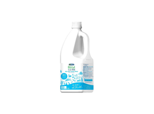 STTT VPMILK ĐÀ LẠT TRUE MILK  KHÔNG ĐƯỜNG 2LIT