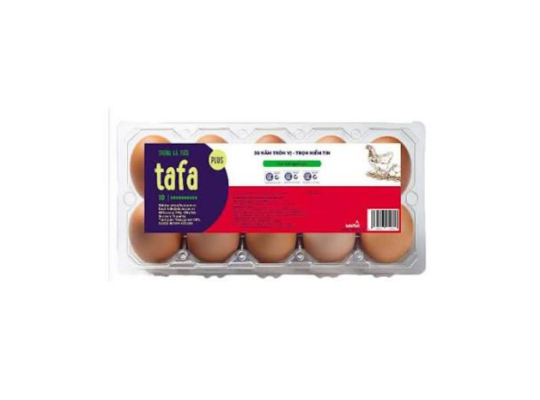 TRỨNG GÀ HỒNG TAFA PLUS 10 QUẢ