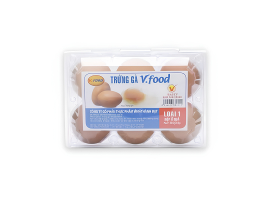 TRỨNG GÀ LOẠI 1 HỘP 6 QUẢ