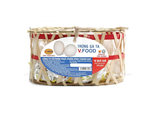 TRỨNG GÀ TA (GIỎ 10 QUẢ)