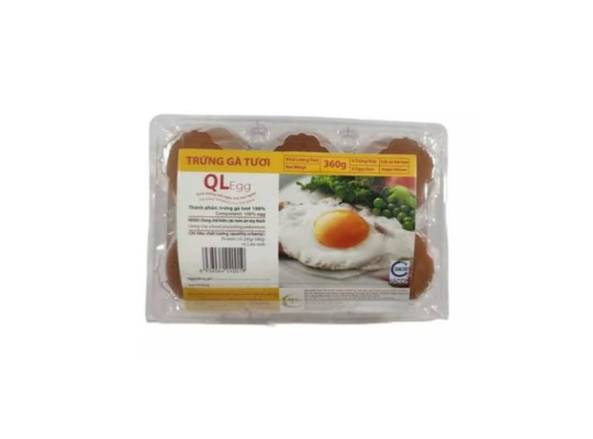 TRỨNG GÀ VỈ 6TX60G