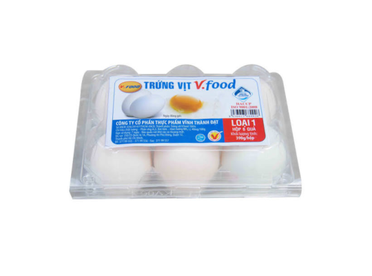 TRỨNG VỊT LOẠI 1 HỘP 6 QUẢ