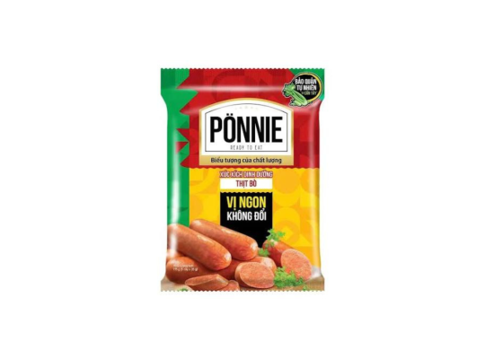 XÚC XÍCH TIỆT TRÙNG PONNIE VỊ BÒ 35GR