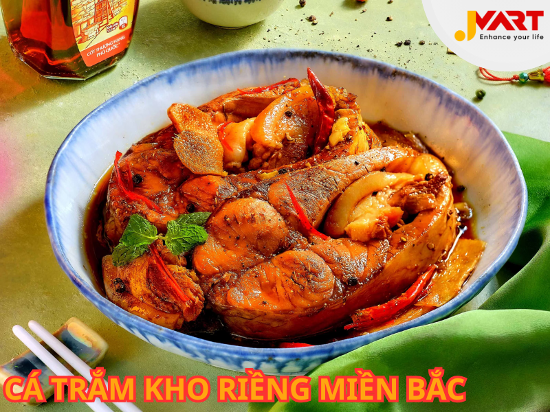 cá trắm kho riềng miền bắc