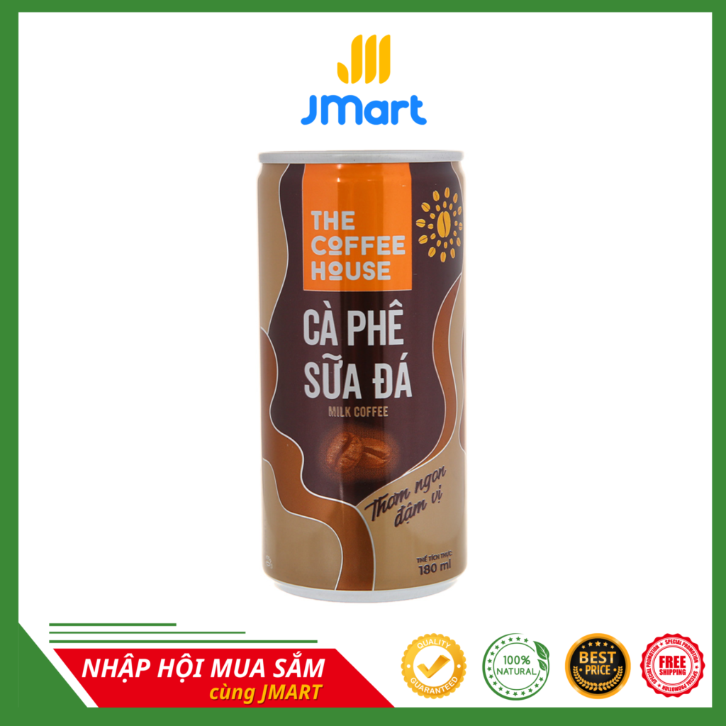 CÀ PHÊ SỮA THE COFFEE HOUSE LON 180ML - Jmart Vietnam